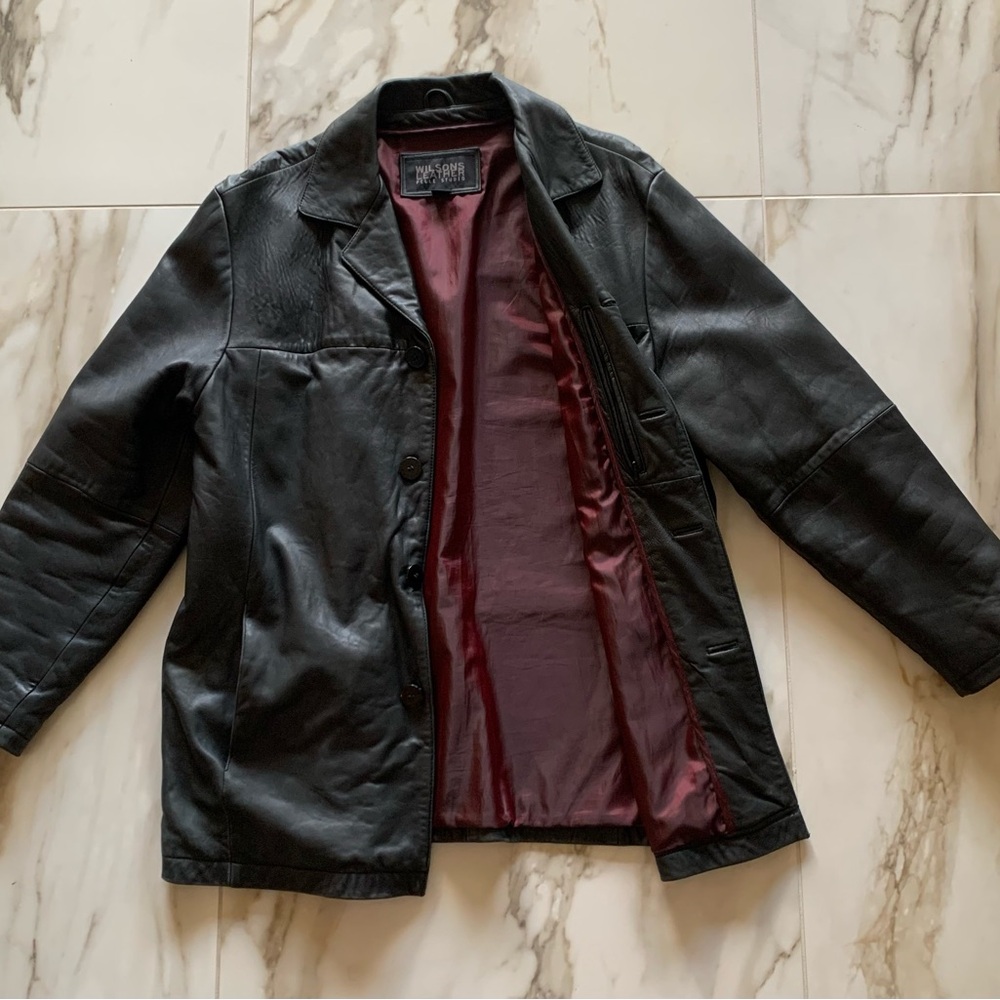 Wilsons Leather Black Jacket